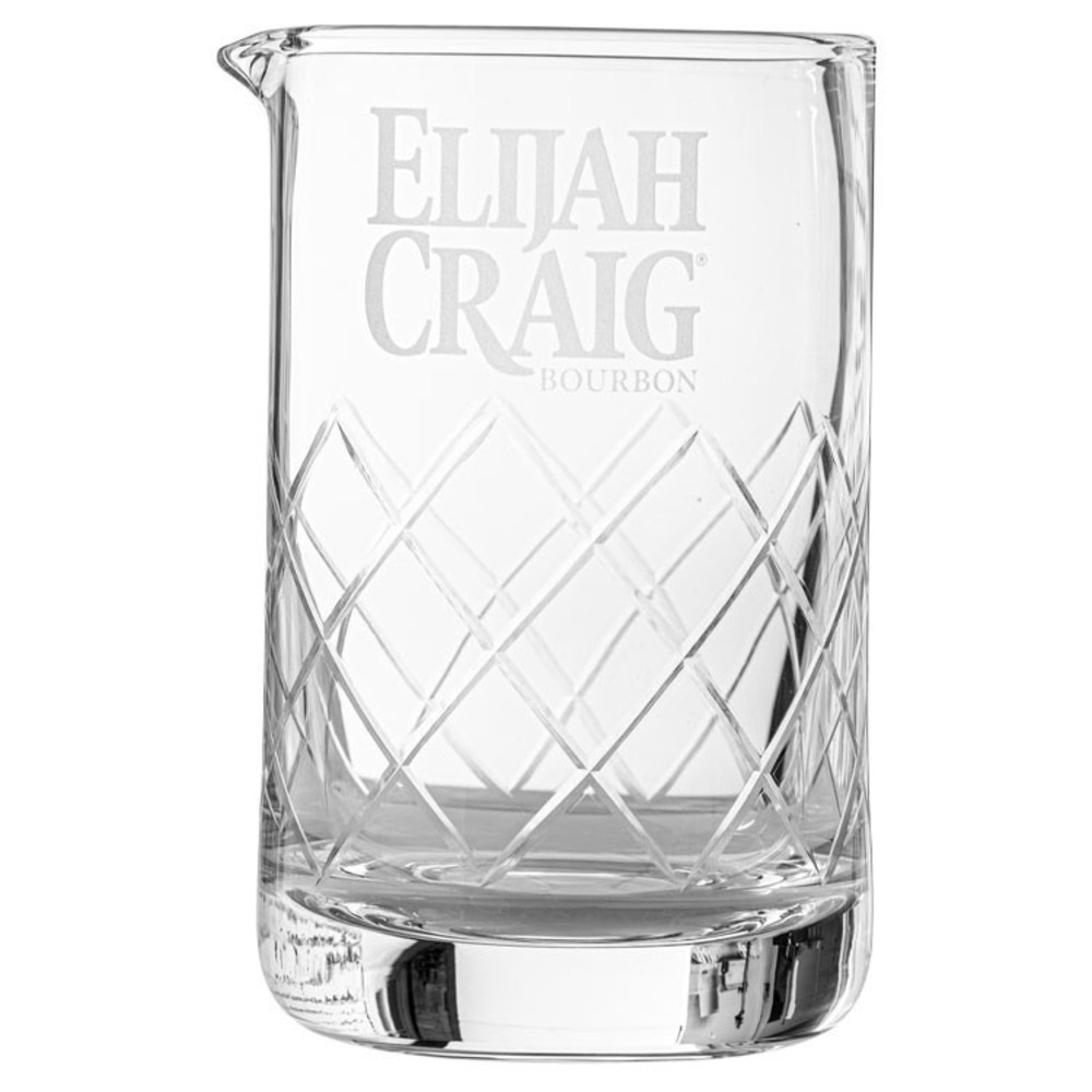 Elijah‎ Craig Bourbon Lead-Free Crystal Mixing Glass 17oz with Spout NEW